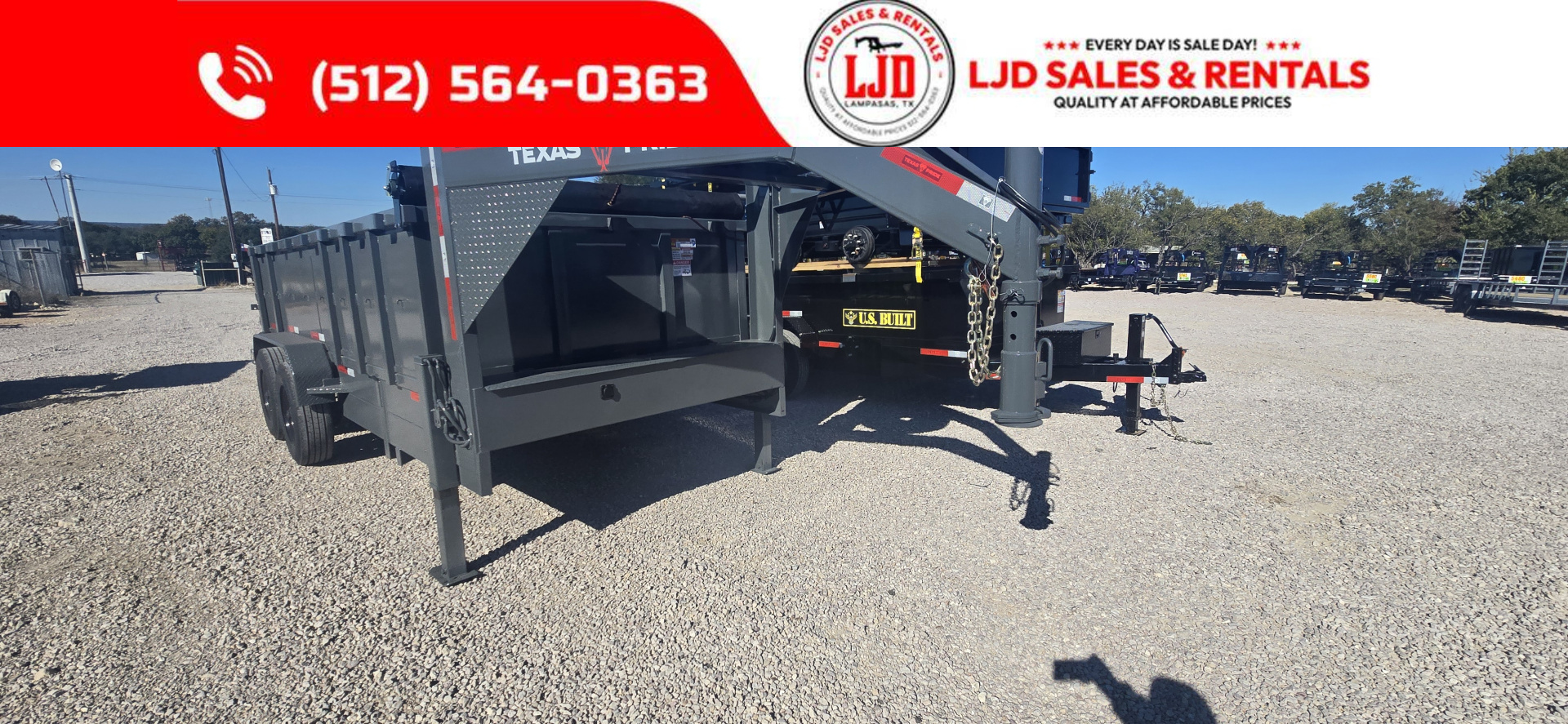 New 2026 Texas Pride - Gooseneck - 16' x 3' - 18 Ply - Spare - Dump Trailer