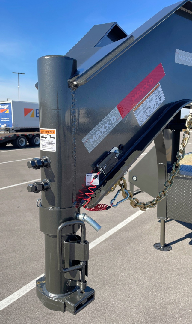 New MAXX-D YDX 102"X 32' Dual Tandem Gooseneck Flatbed Equipment Trailer w/ Hydraulic Dove & Jacks:15K Axles