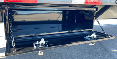 New MAXX-D YDX 102"X 32' Dual Tandem Gooseneck Flatbed Equipment Trailer w/ Hydraulic Dove & Jacks:15K Axles