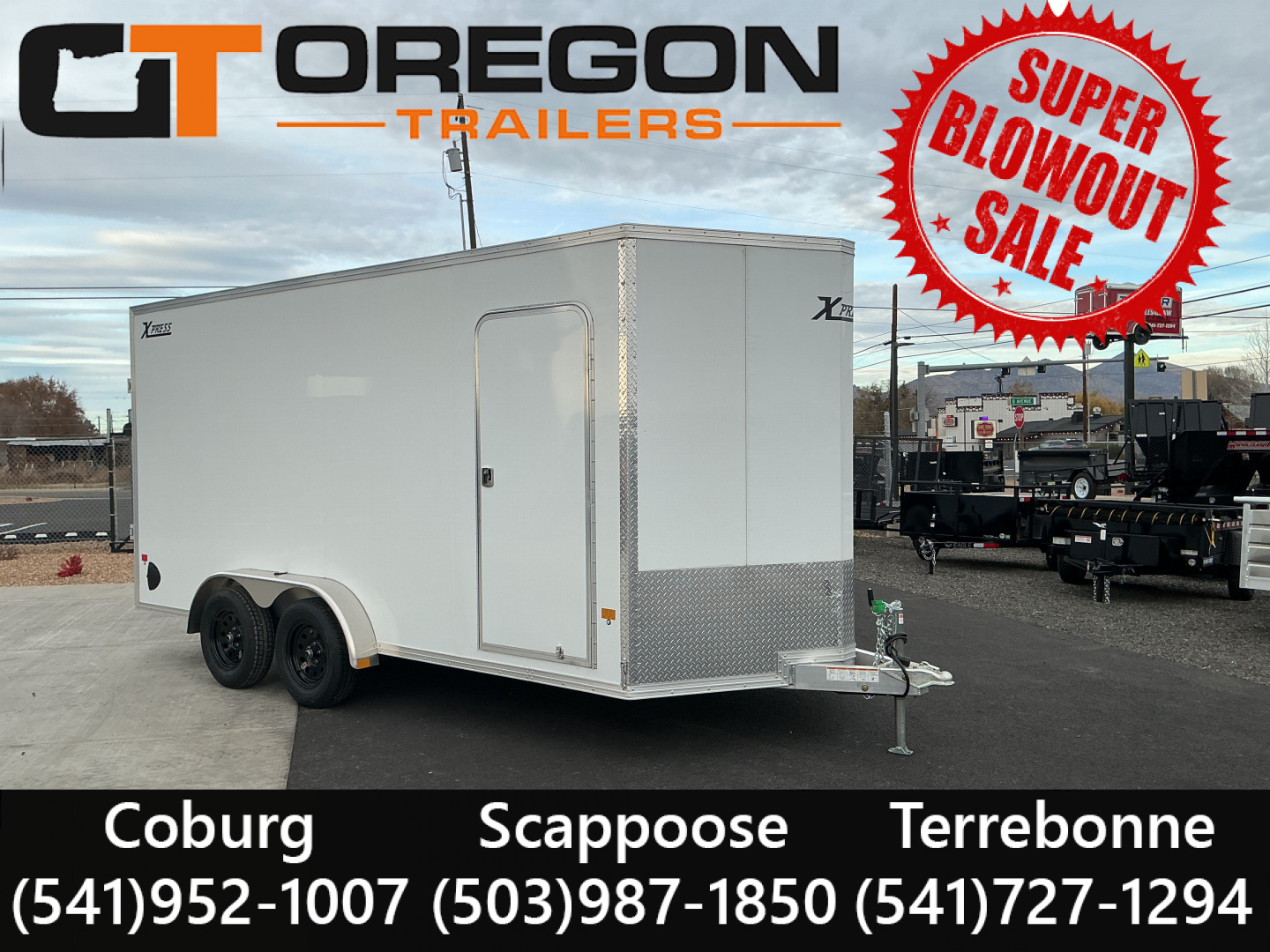 New 7.4X16 TA 7K Aluminum Enclosed Cargo