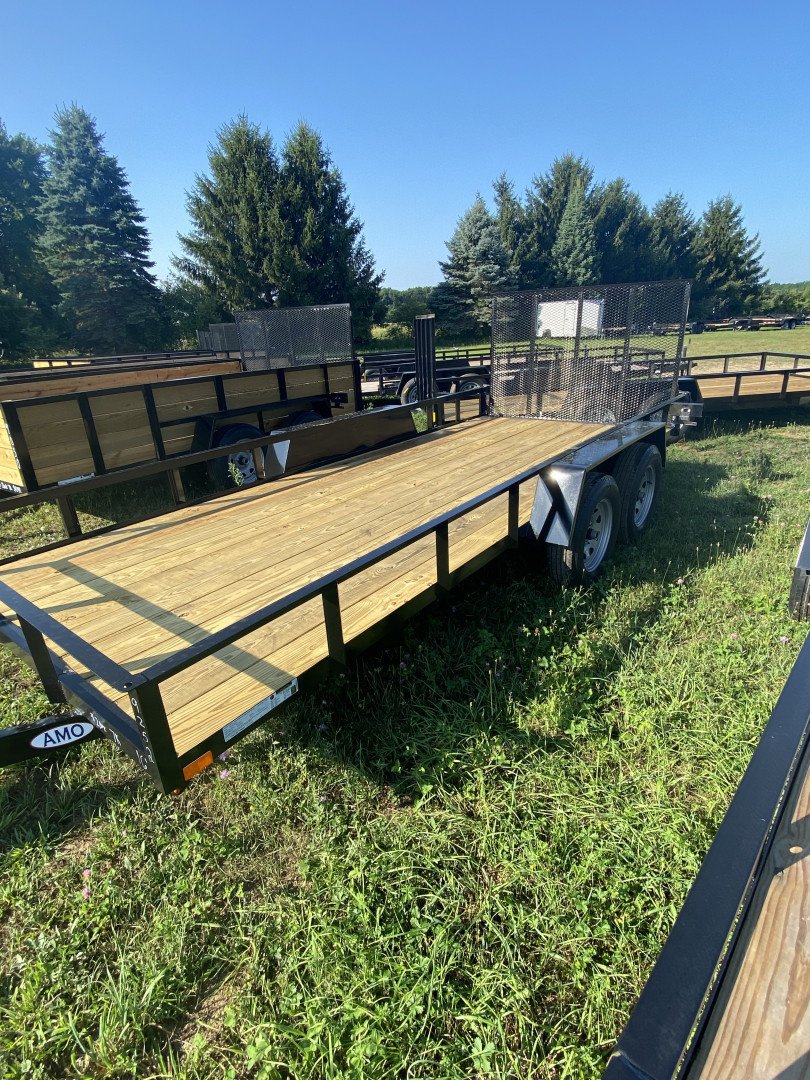 New 2026 AMO 6X16 Landscape Trailer 2 BRK