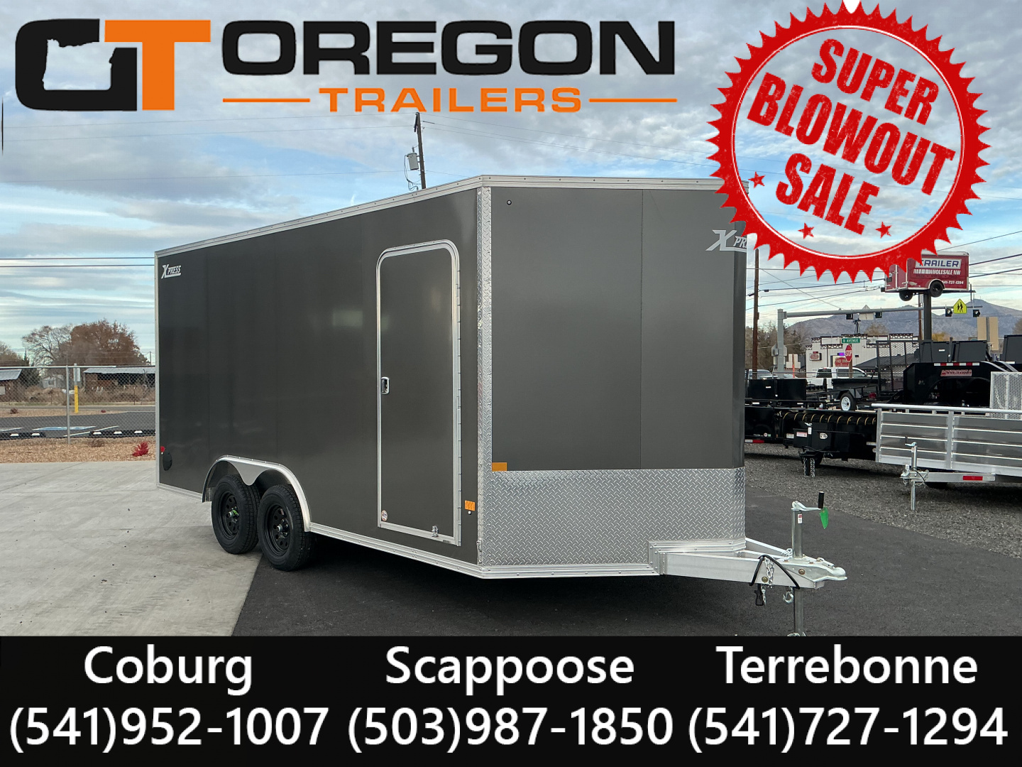 New 8.5X16 TA 7K Aluminum Enclosed Cargo