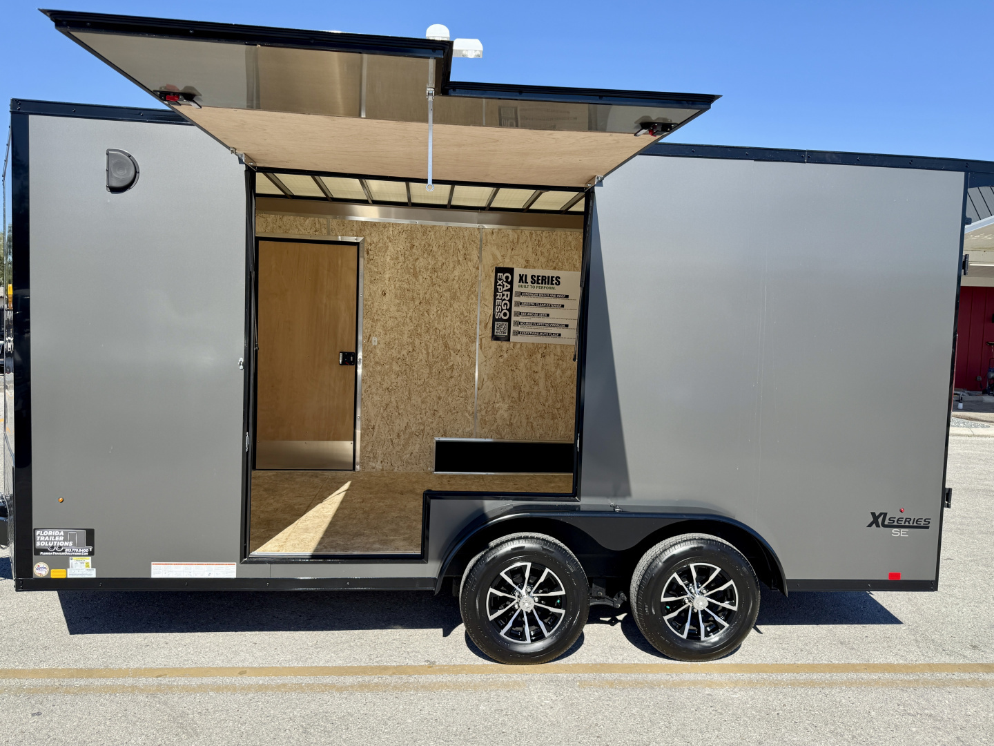 New 2026 Pace American 7.5x16 Rear Ramp Door 7K Black Out Package Cargo / Enclosed Trailer