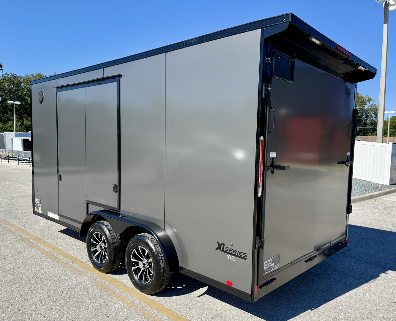 New 2026 Pace American 7.5x16 Rear Ramp Door 7K Black Out Package Cargo / Enclosed Trailer