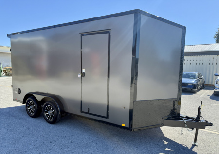 New 2026 Pace American 7.5x16 Rear Ramp Door 7K Black Out Package Cargo / Enclosed Trailer