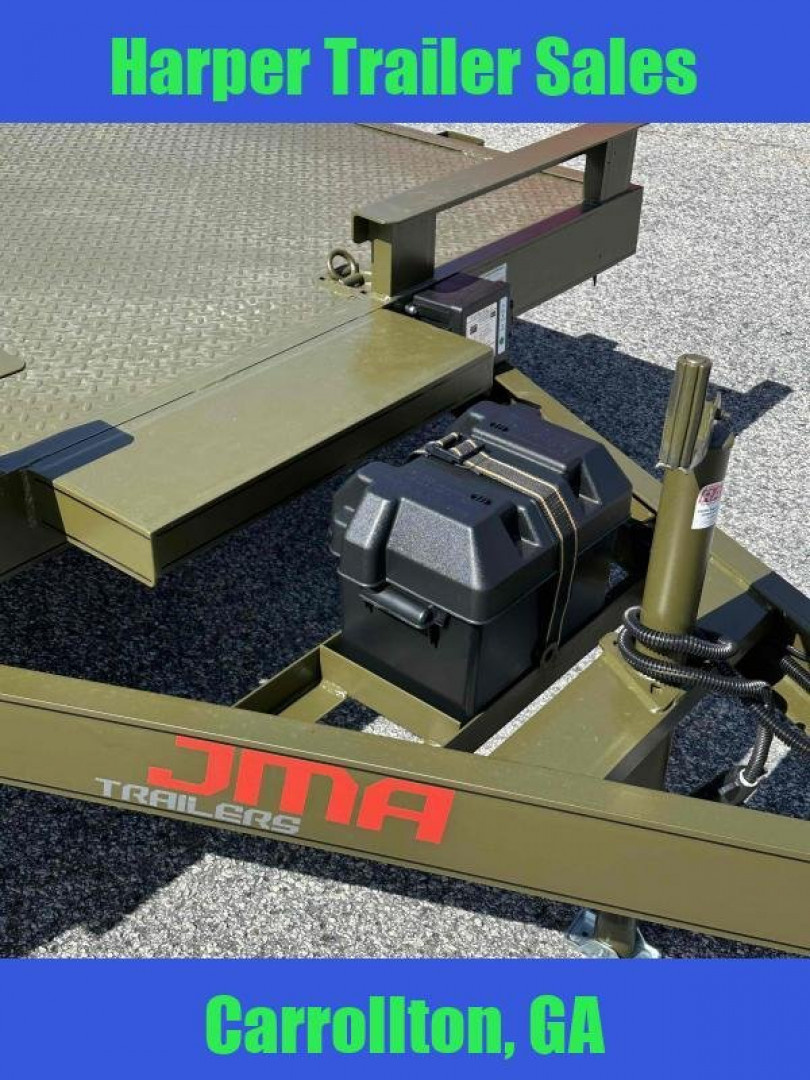 New 2026 7K 82X20 DELUXE STEEL FLOOR CAR HAULER WITH MAG WHEELS