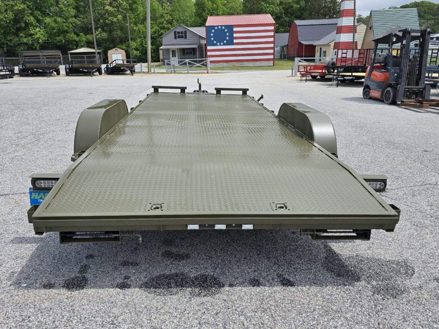 New 2026 7K 82X20 DELUXE STEEL FLOOR CAR HAULER WITH MAG WHEELS