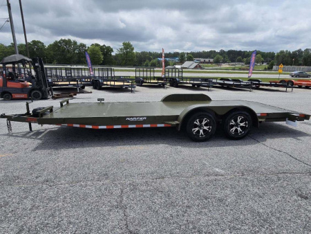 New 2026 7K 82X20 DELUXE STEEL FLOOR CAR HAULER WITH MAG WHEELS