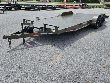 New 2026 7K 82X20 DELUXE STEEL FLOOR CAR HAULER WITH MAG WHEELS