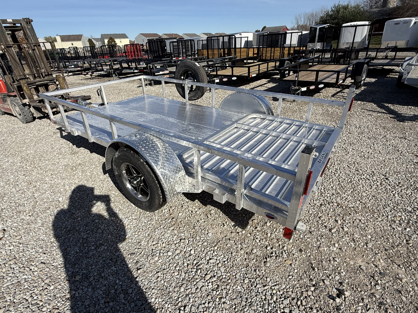New 2026 Legend Trailers 6X12ODSA30 Utility Trailer 6X12 SA STANDARD GATE (GVW:2990) ALUM