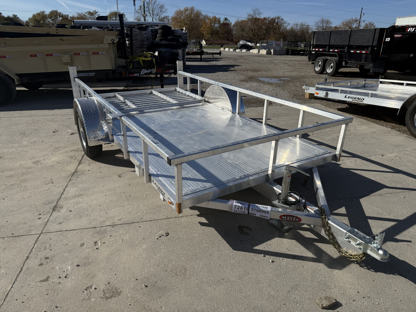 New 2026 Legend Trailers 6X12ODSA30 Utility Trailer 6X12 SA STANDARD GATE (GVW:2990) ALUM