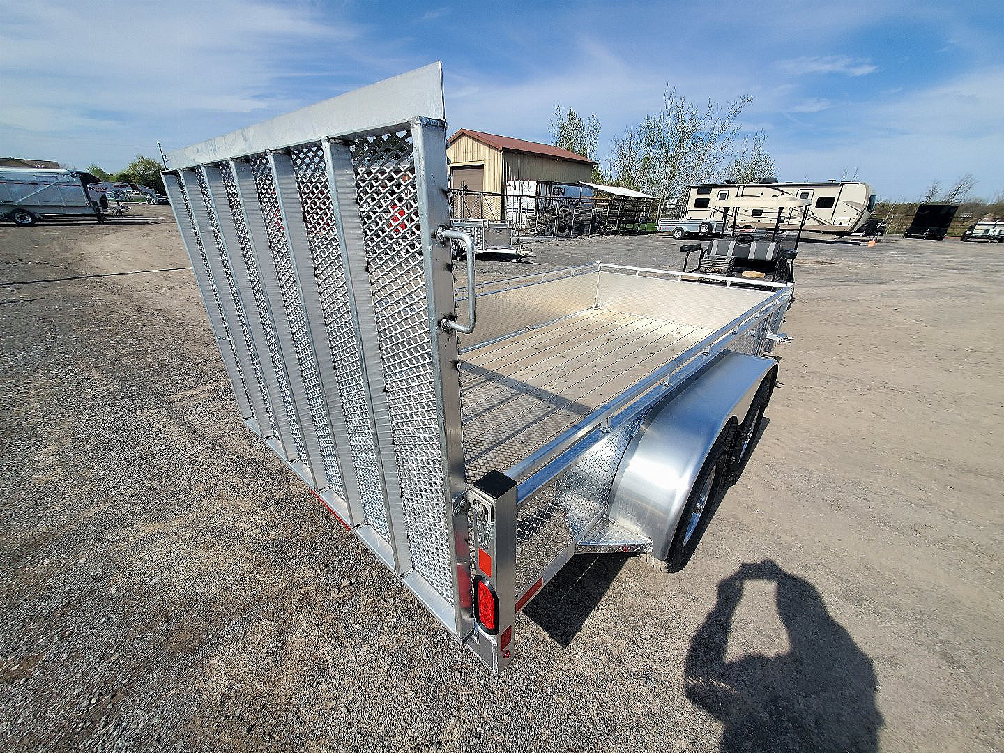 New 2026 Enbeck All Aluminum 6'x12' Landscape Trailer Utility Trailer