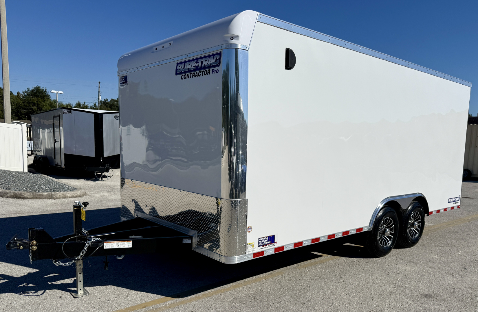 New 2026 Sure-Trac 8.5x18 Contractor Pro 14K Rear Ramp Door Cargo / Enclosed Trailer