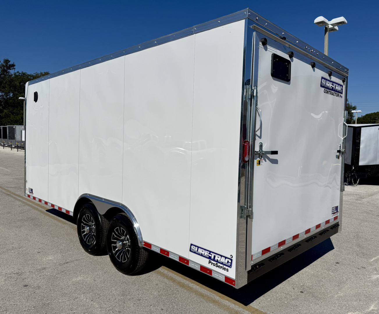 New 2026 Sure-Trac 8.5x18 Contractor Pro 14K Rear Ramp Door Cargo / Enclosed Trailer