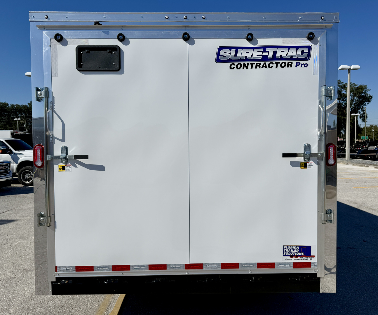 New 2026 Sure-Trac 8.5x18 Contractor Pro 14K Rear Ramp Door Cargo / Enclosed Trailer