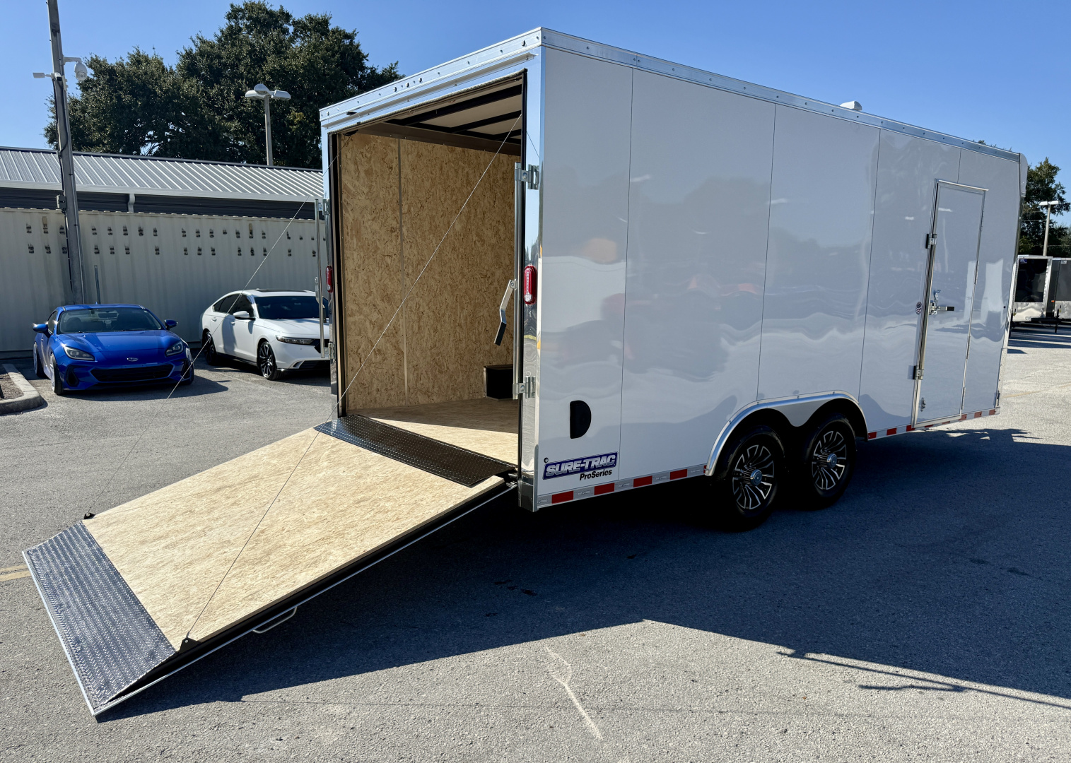New 2026 Sure-Trac 8.5x18 Contractor Pro 14K Rear Ramp Door Cargo / Enclosed Trailer