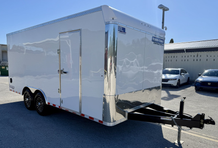 New 2026 Sure-Trac 8.5x18 Contractor Pro 14K Rear Ramp Door Cargo / Enclosed Trailer