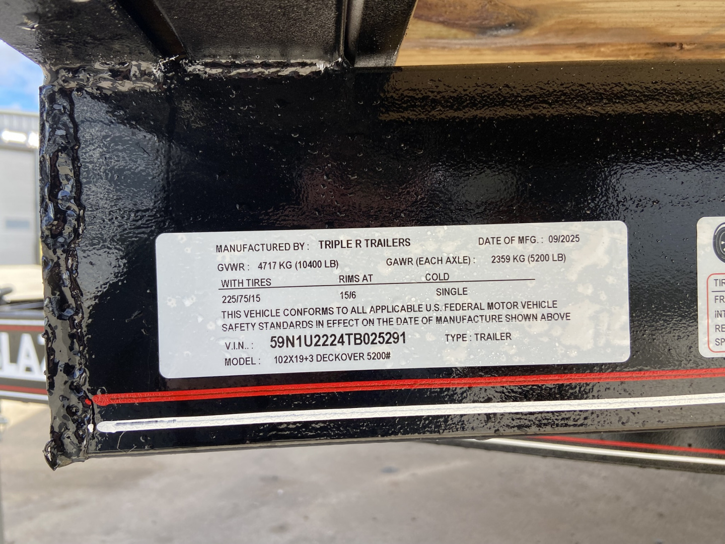 New 2026 Triple R 19+3' Equipment Trailer