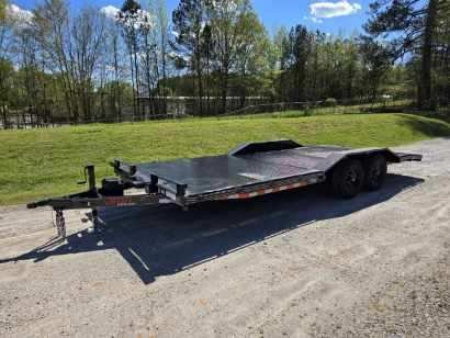New 2026 10K 102X20 STEEL FLOOR CAR HAULER WITH WINCH PLATE AND BATTERY BOX