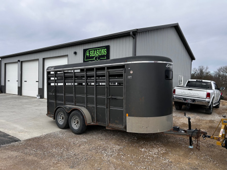 Used 2020 Delta Mfg 6X16 LIVESTOCK 7K GVWR Stock / Stock Combo Trailer