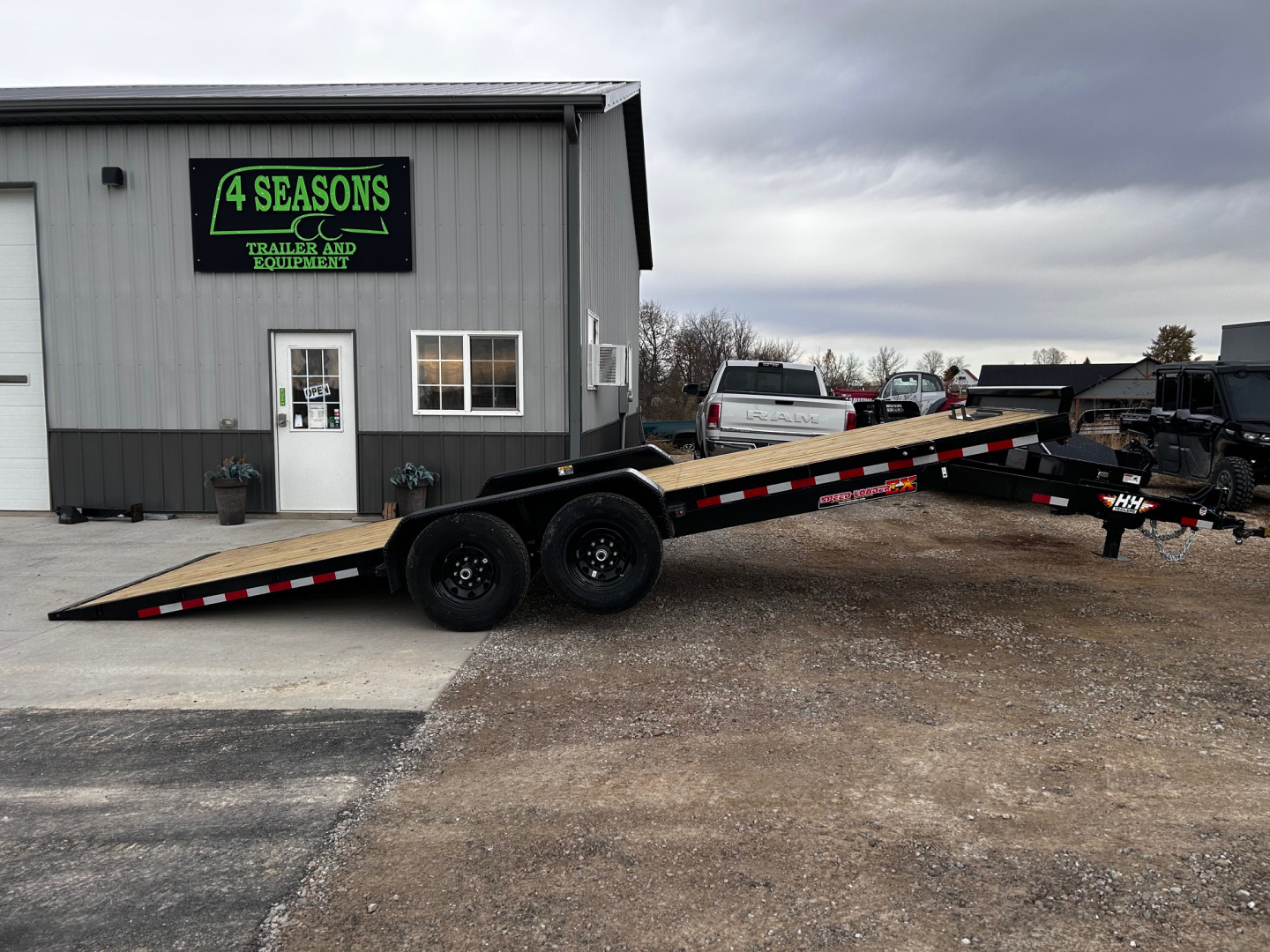 New 2026 H&H Trailers 82"X22' EX 14K SPEEDLOADER POWER TILT Car / Racing Trailer