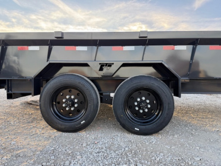 New 2026 Hillcrest Charcoal 7'x16' 17.6k Gooseneck Dump Trailer