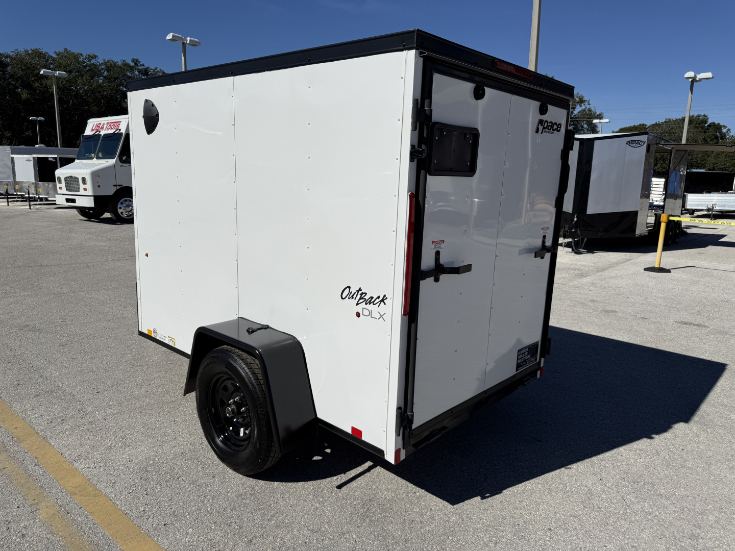 New 2026 Pace American 5x8 3K Rear Ramp Door W/ No Side Door Cargo / Enclosed Trailer