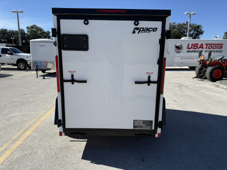New 2026 Pace American 5x8 3K Rear Ramp Door W/ No Side Door Cargo / Enclosed Trailer