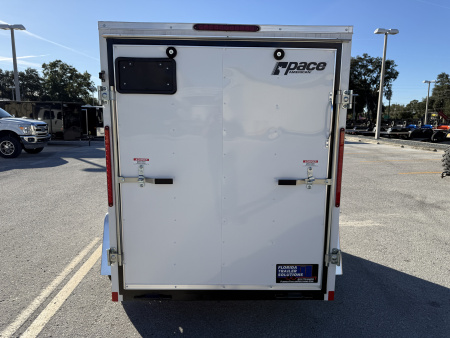 New 2026 Pace American 5x8 Rear Ramp Door 3K Cargo / Enclosed Trailer