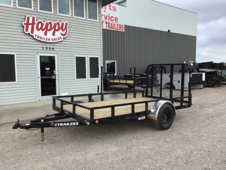 2026 PJ 77"x12' Single Axle Utility Trailer - U7