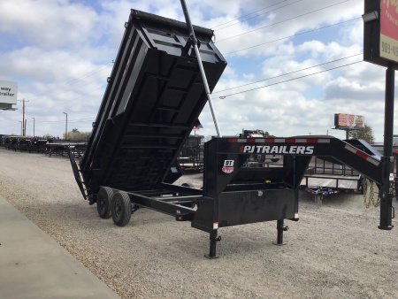 New 2026 PJ 83"x16' GN Tandem Axle Low Pro Telescopic Dump w/ 48" Sides – DT