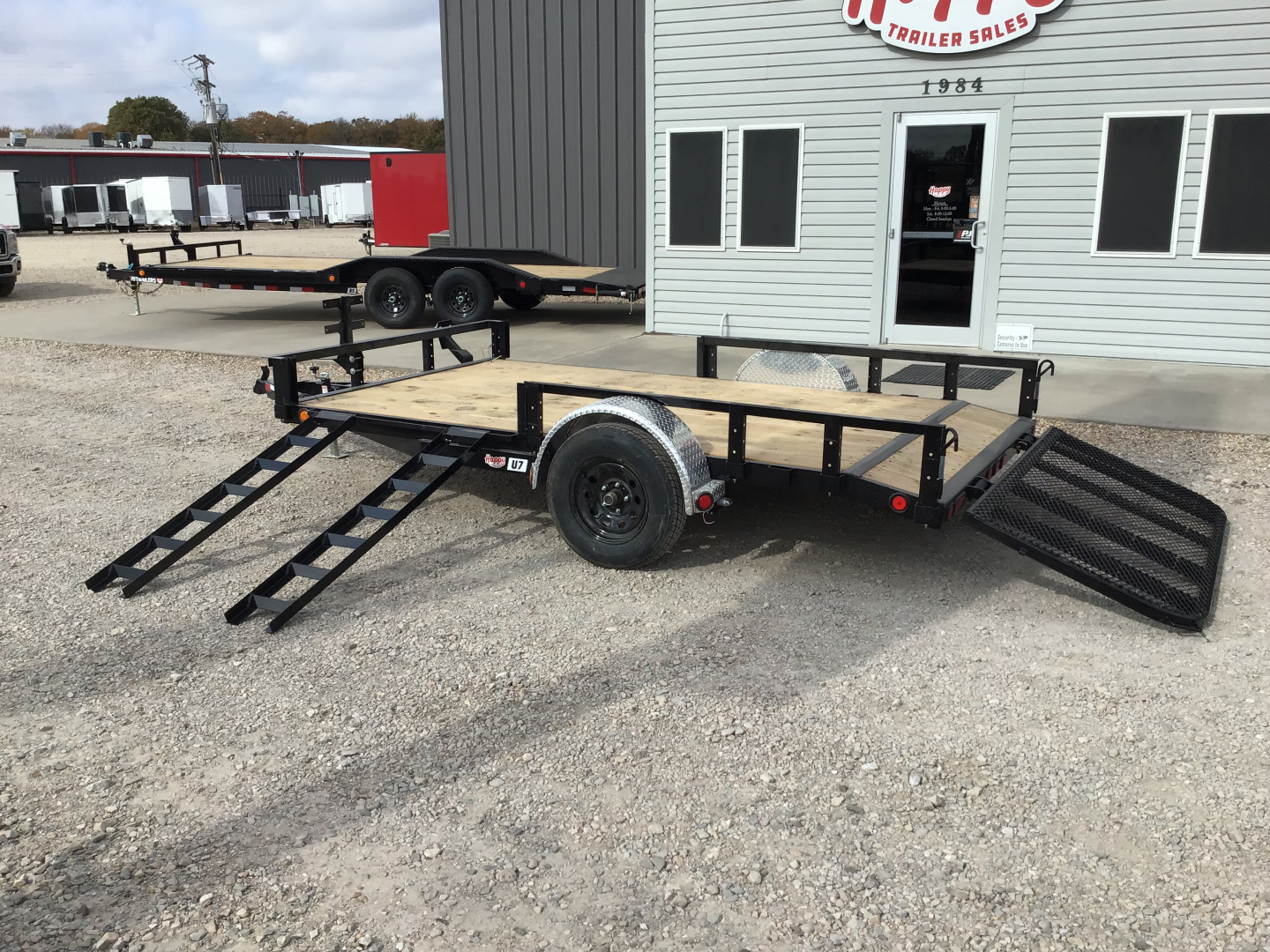 New 2026 PJ 77"x12' Single Axle Utility Trailer - U7