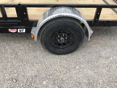 New 2026 PJ 77"x12' Single Axle Utility Trailer - U7