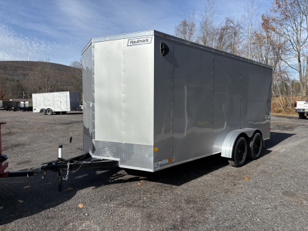 New 2026 Haulmark 7x16 Haulmark Passport Deluxe with 6'6  Interior Height and Rear Ramp Cargo / Enclosed Trailer