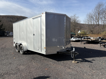 New 2026 Haulmark 7x16 Haulmark Passport Deluxe with 6'6  Interior Height and Rear Ramp Cargo / Enclosed Trailer