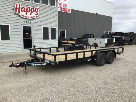 2026 PJ 83"x18' Tandem Axle Utility Trailer - UL