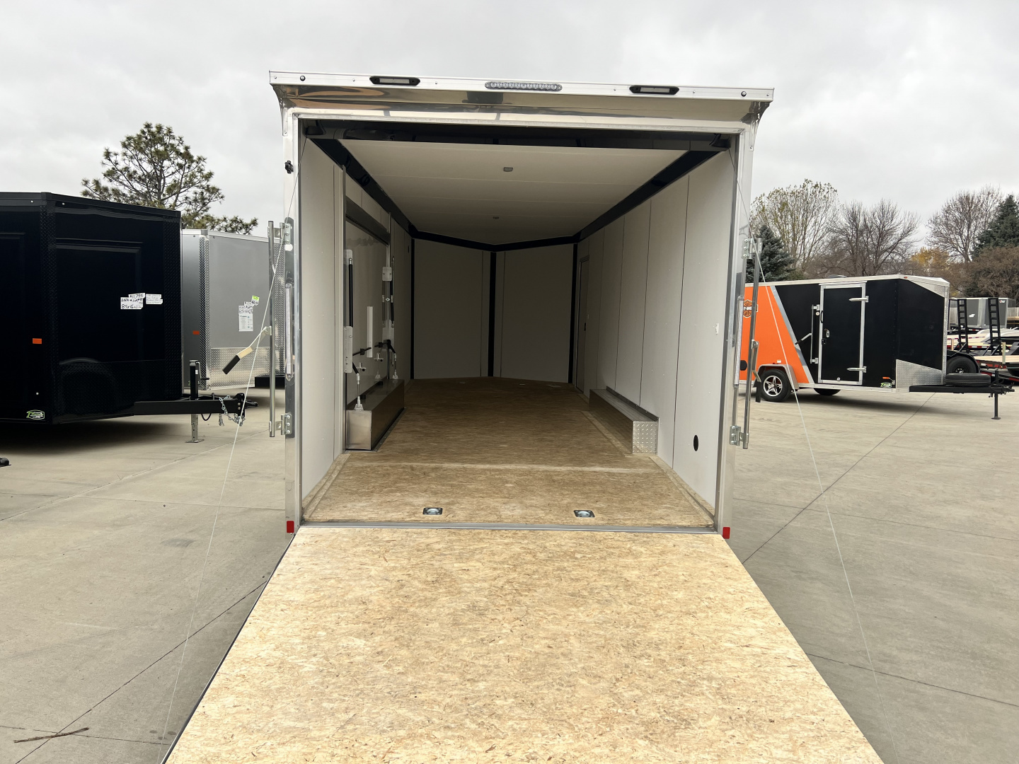 New NEW 2026 Formula Triumph ALUMINUM 8.5x24 +V, 7’ TALL, WHITE Interior, QUALITY Enclosed Rear Ramp Car Hauler Cargo Trailer