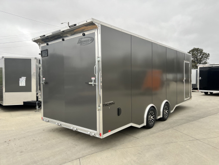 New NEW 2026 Formula Triumph ALUMINUM 8.5x24 +V, 7’ TALL, WHITE Interior, QUALITY Enclosed Rear Ramp Car Hauler Cargo Trailer