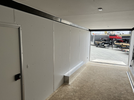 New NEW 2026 Formula Triumph ALUMINUM 8.5x24 +V, 7’ TALL, WHITE Interior, QUALITY Enclosed Rear Ramp Car Hauler Cargo Trailer