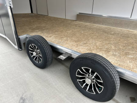 New NEW 2026 Formula Triumph ALUMINUM 8.5x24 +V, 7’ TALL, WHITE Interior, QUALITY Enclosed Rear Ramp Car Hauler Cargo Trailer