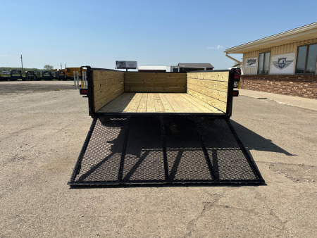 New 2026 AMO 76x12 Wood Side 3K Utility Trailer