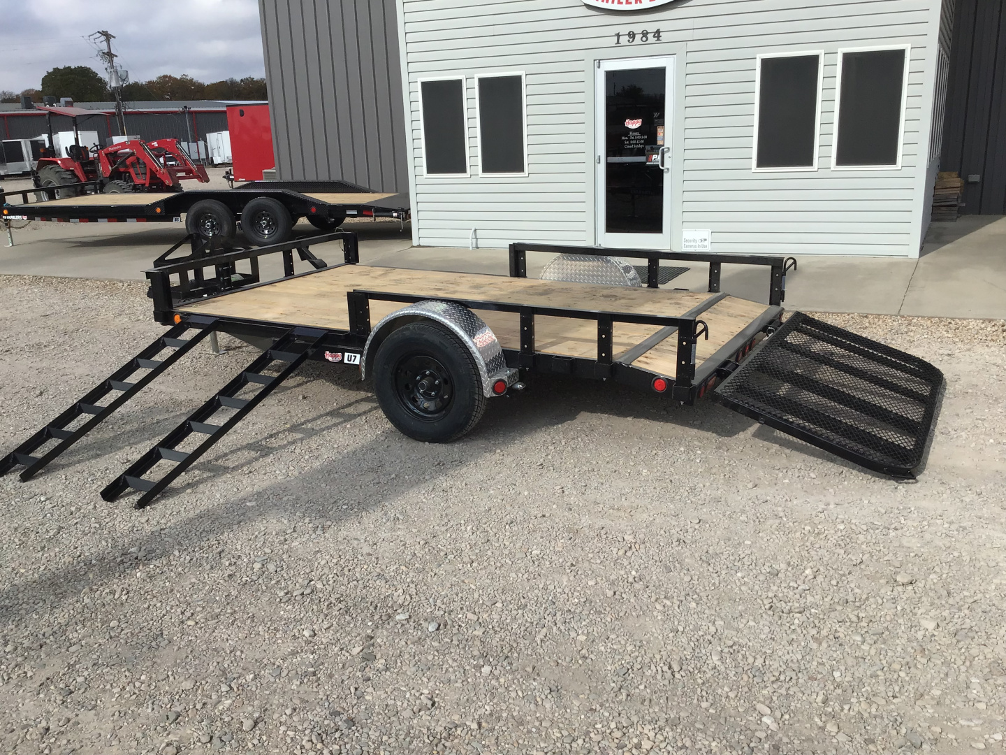 New 2026 PJ 77"x12' Single Axle Utility Trailer - U7
