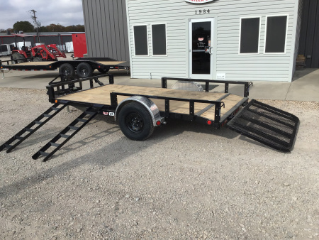 New 2026 PJ 77"x12' Single Axle Utility Trailer - U7