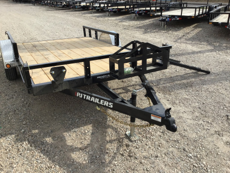 New 2026 PJ 77"x12' Single Axle Utility Trailer - U7