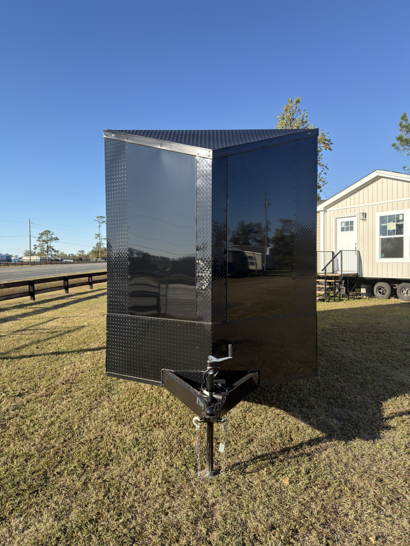 New 2026 Diamond Cargo 7x16TA 7'6" Tall Blackout Edition .080 PolyCor Cargo / Enclosed Trailer