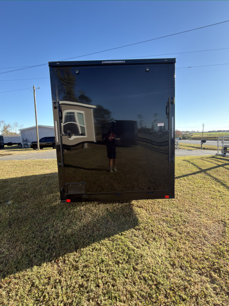New 2026 Diamond Cargo 7x16TA 7'6" Tall Blackout Edition .080 PolyCor Cargo / Enclosed Trailer