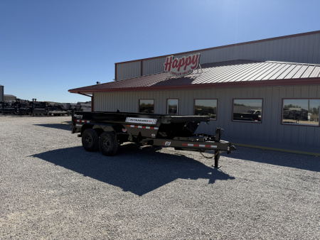 New 2026 PJ 83"x14' BP Tandem Axle Low Pro Telescopic Dump w/ 24" Sides – DT
