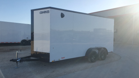 New 2026 Compass 7'x16' Enclosed Cargo Trailer - Indigo DLX