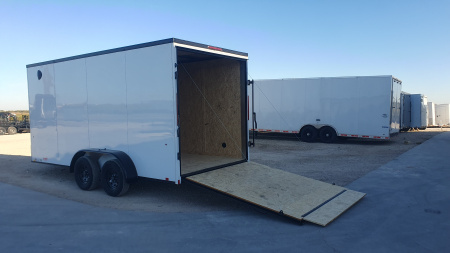New 2026 Compass 7'x16' Enclosed Cargo Trailer - Indigo DLX