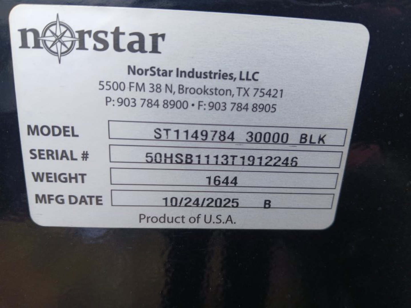 New 2026 Norstar ST Truck Bed